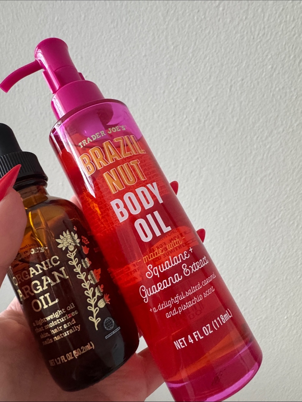 Trader Joe’s Brazil Nut Body Oil + Organic Argan Oil Beauty Duo NEW
